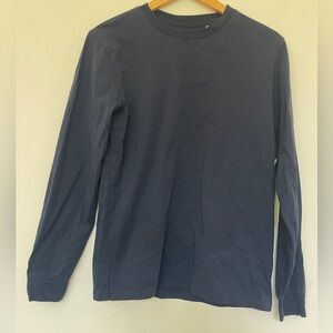 Blue Long Sleeve Crew Neck Tee